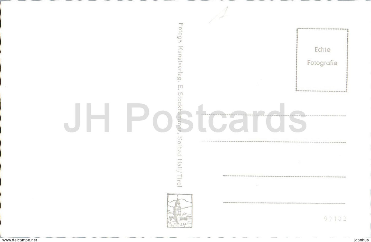 Gnadenwald – St. Martin – Tirol – Dorfansicht – Kirche – Berge – 5096 – alte Postkarte – Österreich – unbenutzt