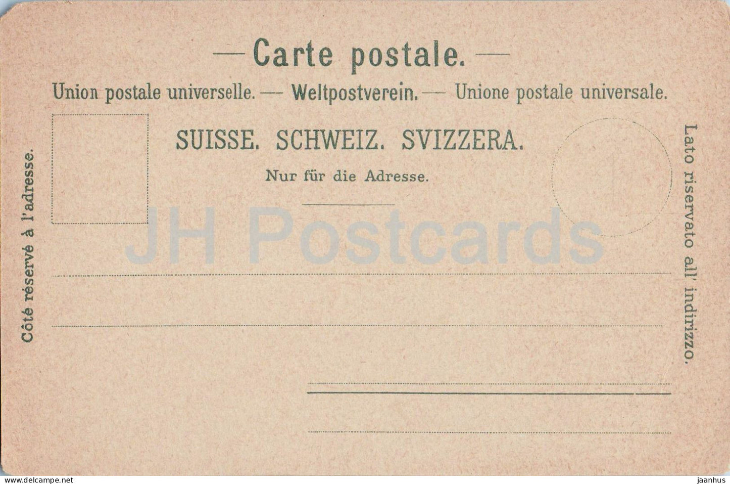 Gruss aus Luzern - Lucerne - Wasserthurm - 1445 - carte postale ancienne - années 1900 - Suisse - inutilisé