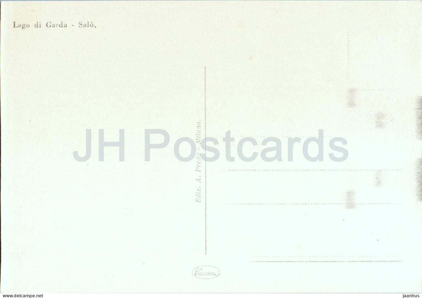 Lago di Garda - Salo - boat - old postcard - Italy - unused