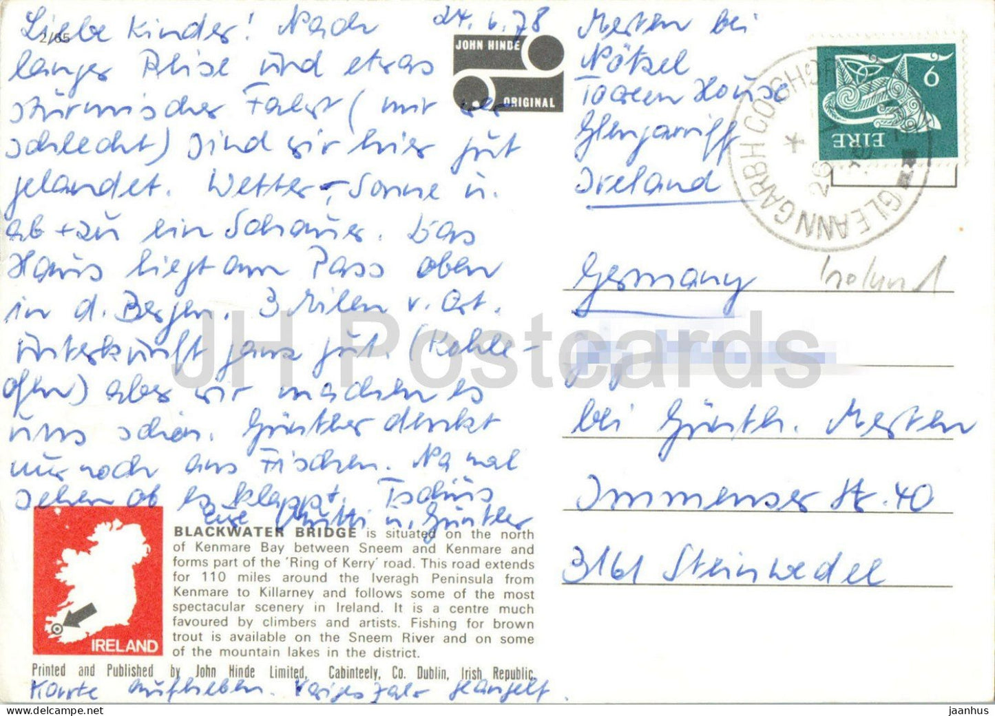 Blackwater Bridge - Kenmare River - Ring of Kerry - 1978 - Irland - gebraucht