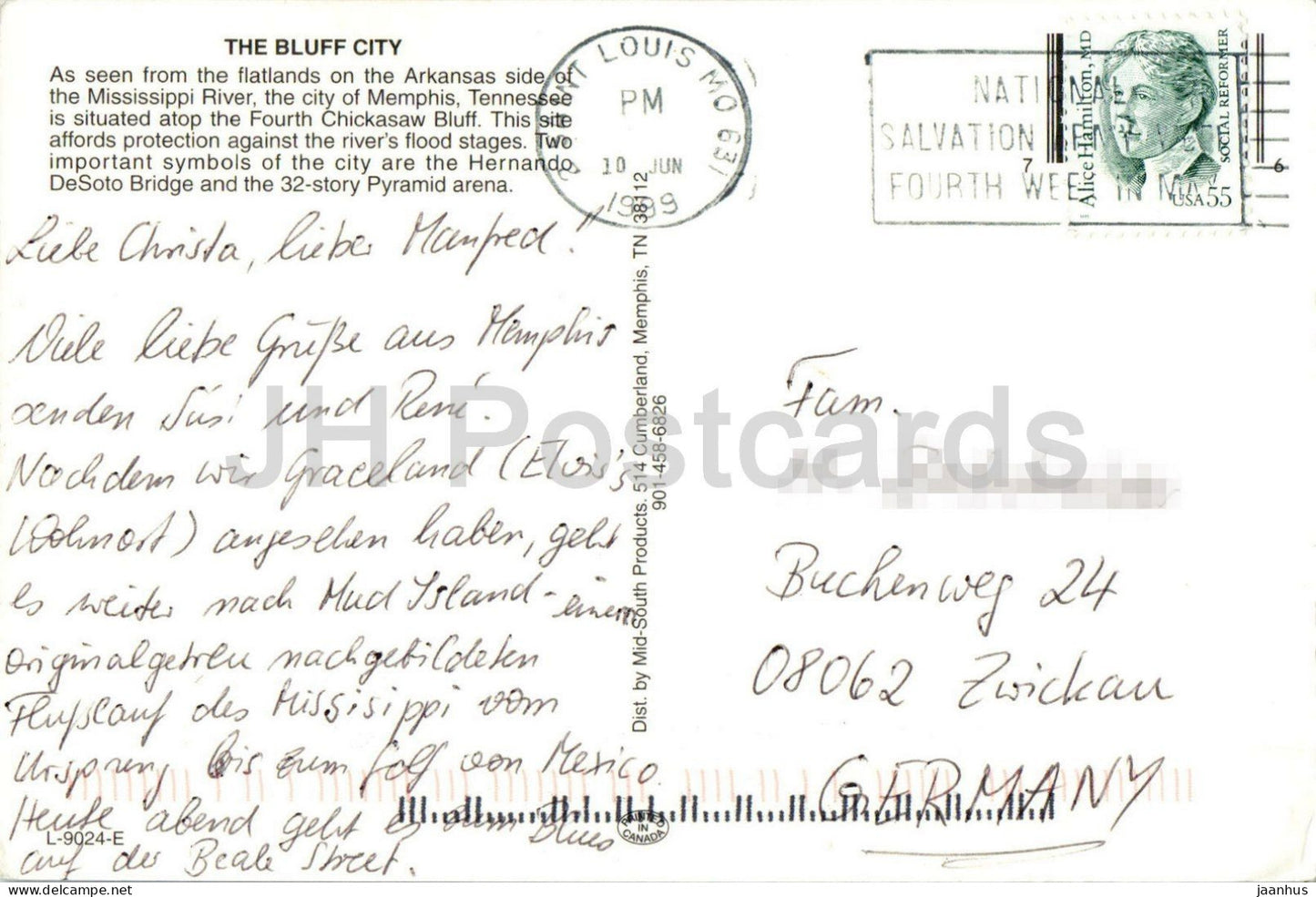 The Bluff City Memphis - Tennessee - Rollin on the River - Brücke - 1989 - USA - gebraucht