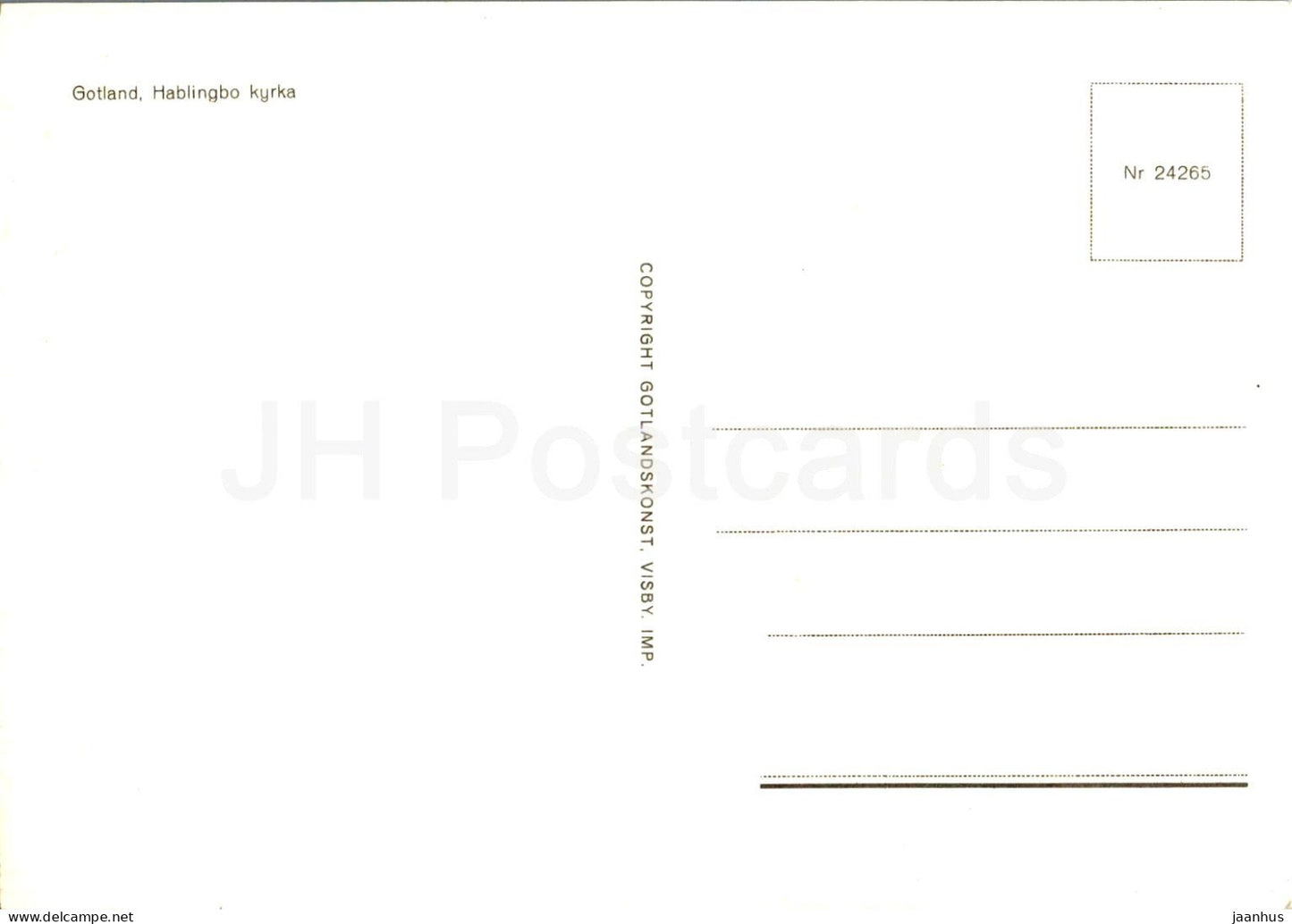 Hablingbo Kyrka - church - Gotland - 24265 - Sweden - unused