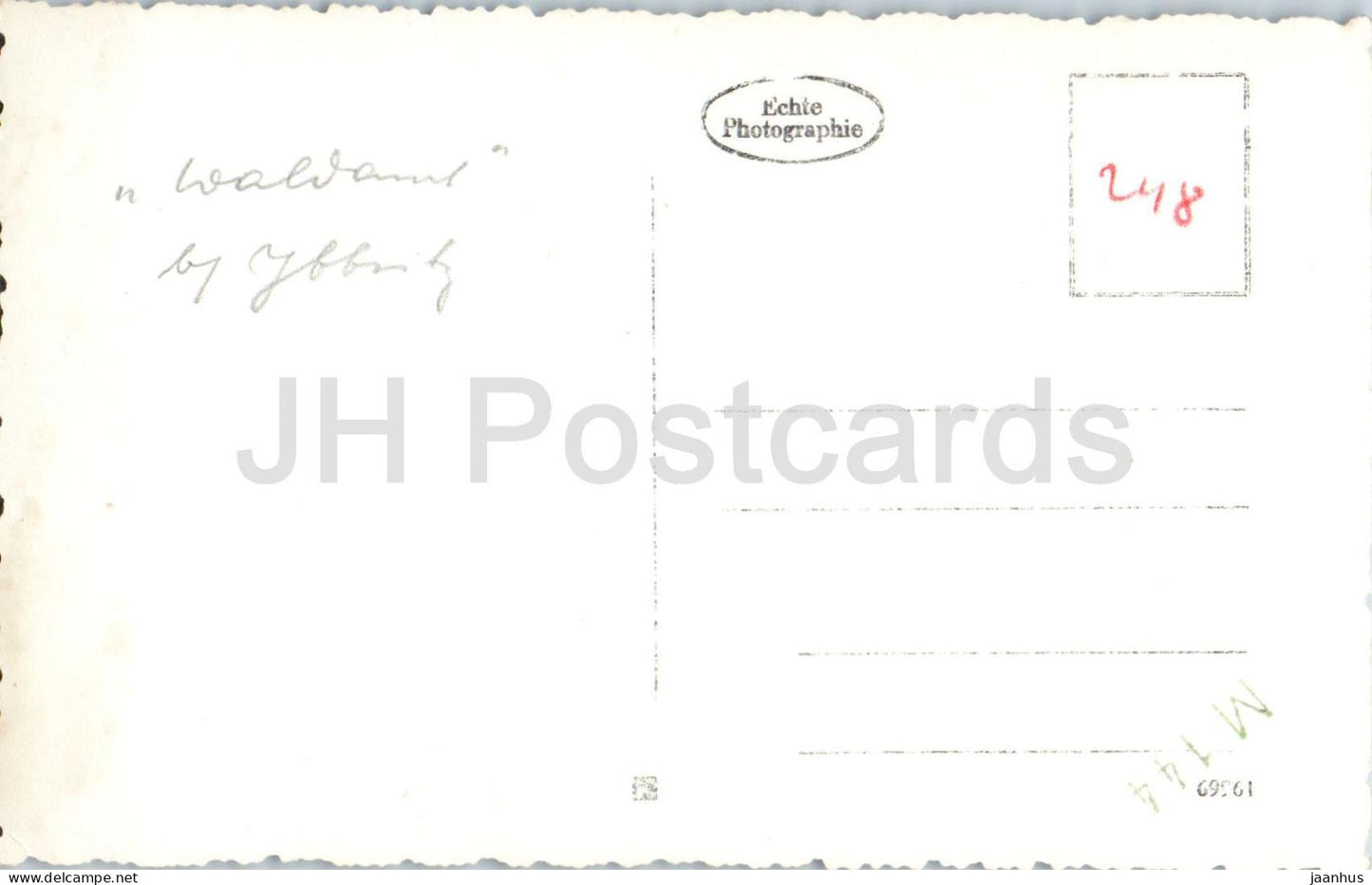 Waldamt - Bauernhaus im Tal - Ferme dans la vallée - 2 - architecture rurale - photo - carte postale ancienne 1946 - Autriche - d'occasion