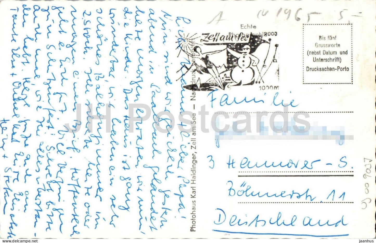 Saalbach - Pension Alpenhof - Alpensuberl - mountains - Alps - Austria - used