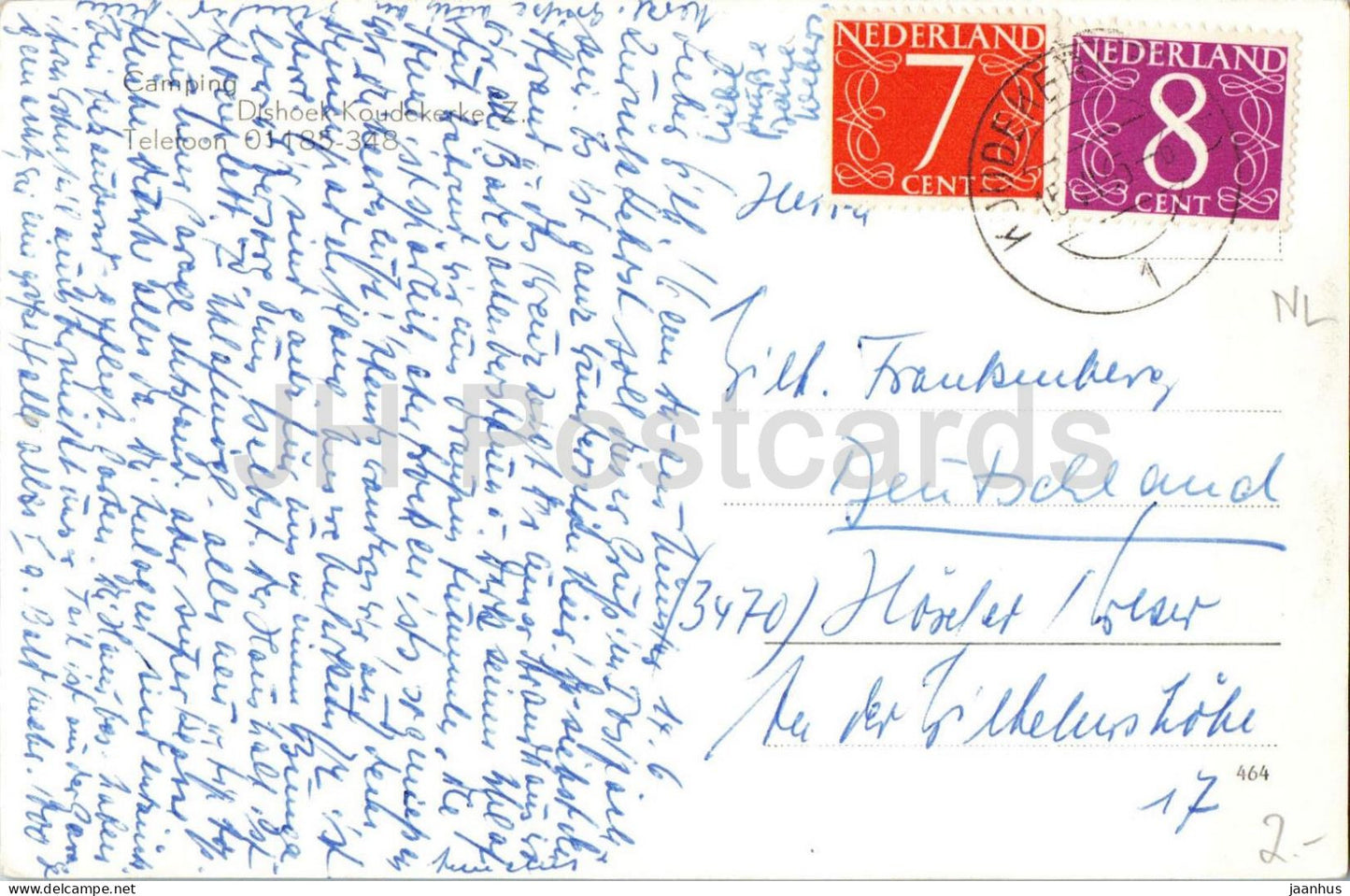 Koudekerke - Wandelpad en Strand - walking path and beach - dunes beach seaside - old postcard 1965 - Netherlands - used