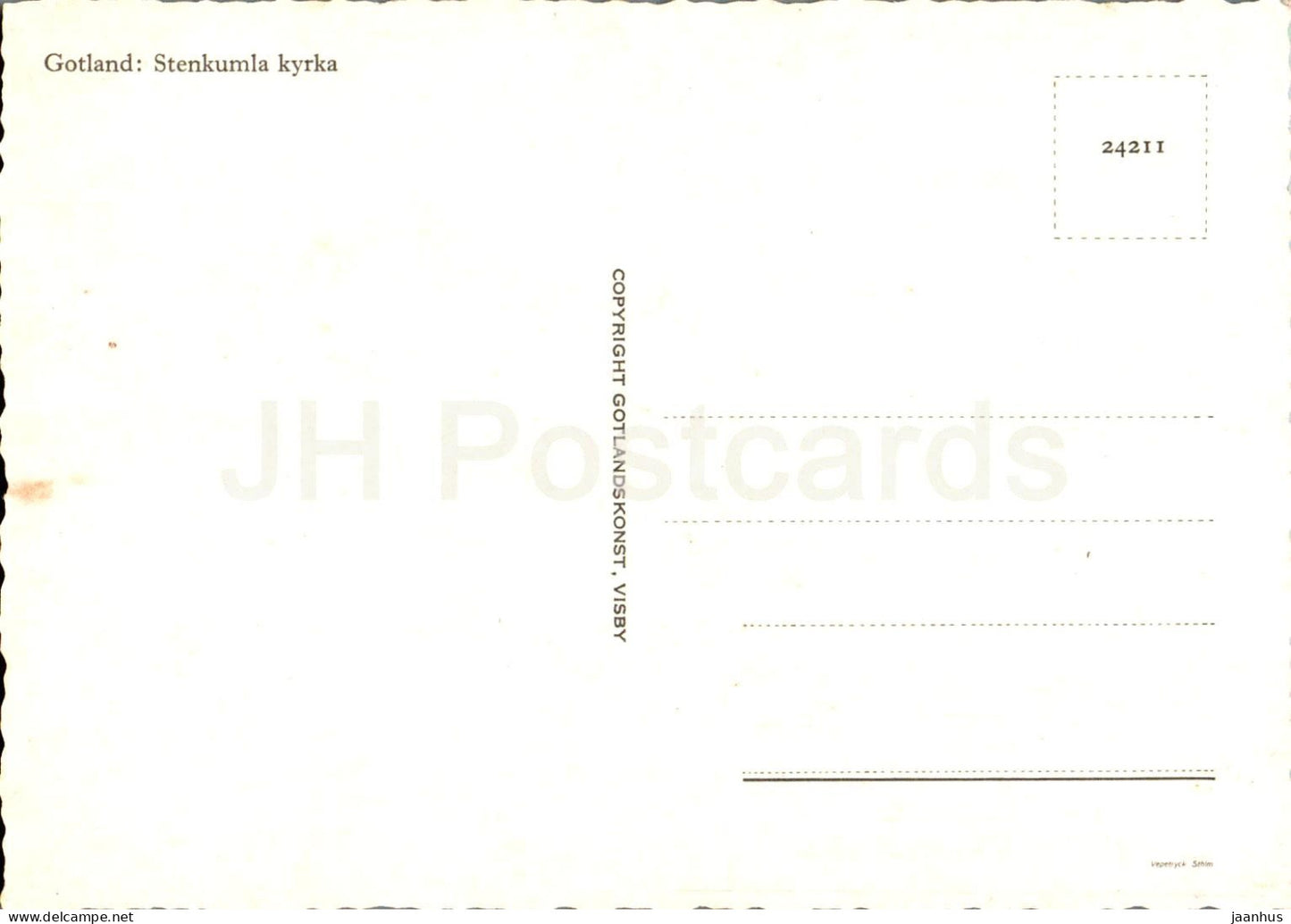 Stenkumla Kyrka - intérieur - église - Gotland - 24211 - Suède - inutilisé