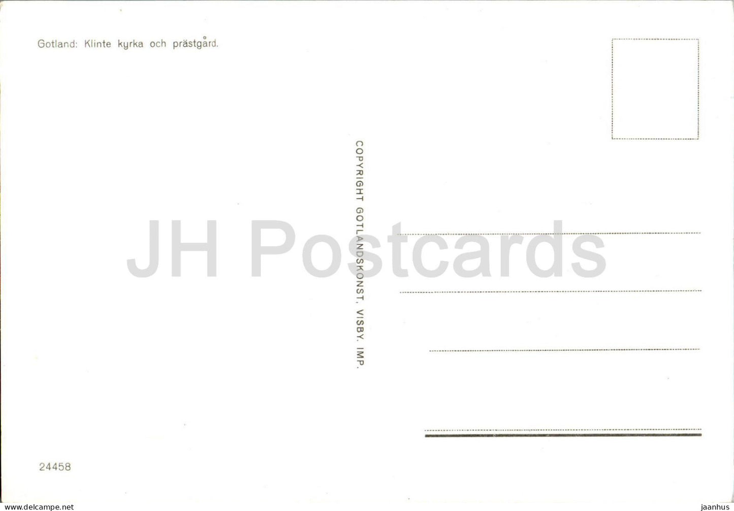 Klinte Kyrka och prastgard - presbytère - église - Gotland - 24458 - Suède - inutilisé