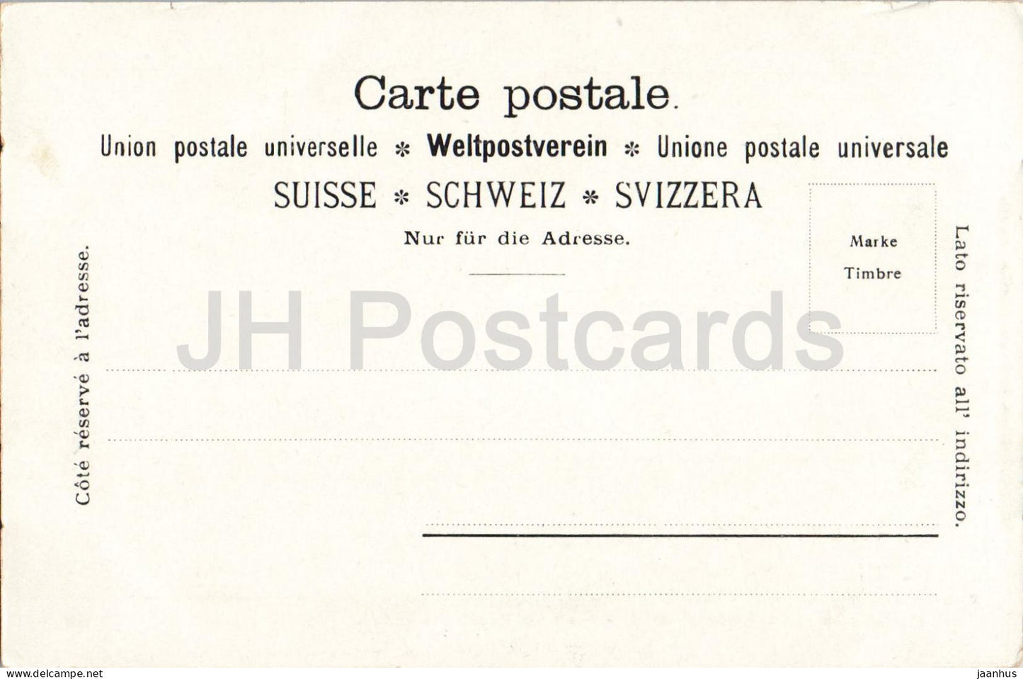 Souvenir du Leman - Chillon et la Dent du Midi - castle - No. 171 - old postcard - Switzerland - unused