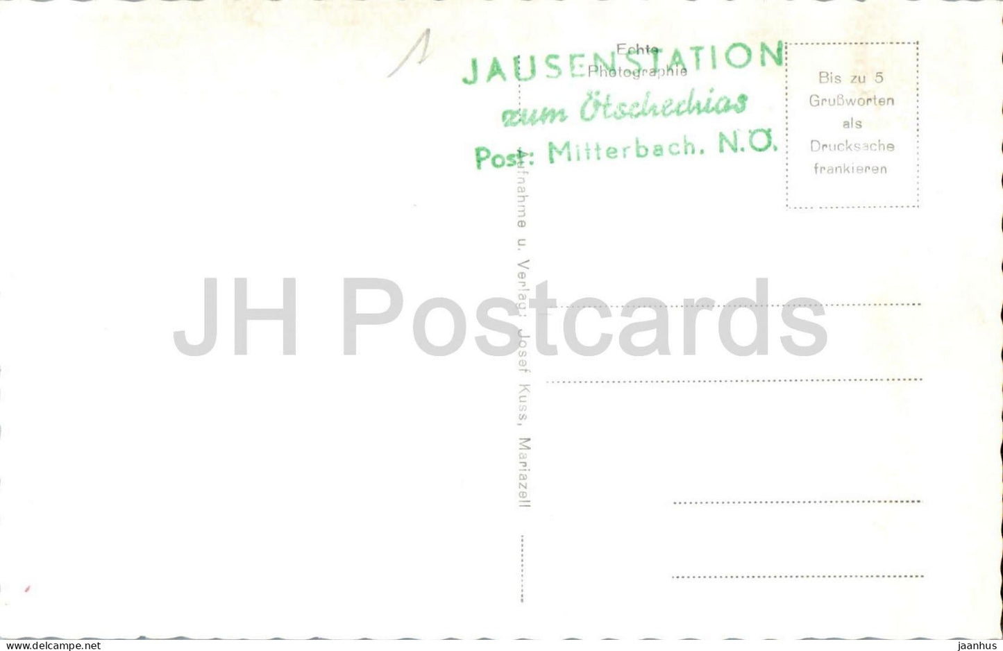 Otschergraben – Schlucht – Brücke – Fluss – alpine Natur – Jausenstation zum Otscherhias – alte Postkarte – Österreich – unbenutzt