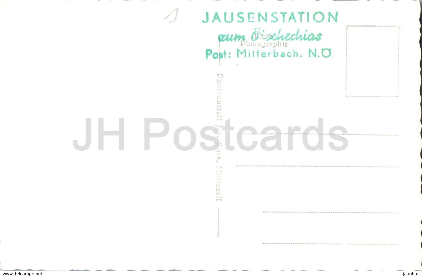Tormauer – Schlucht – Felsformationen – Fluss – Jausenstation zum Otscherhias – AN 32 – alte Postkarte – Österreich – unbenutzt