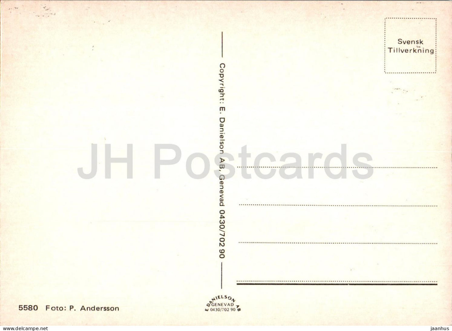 Helsingborg - 5580 - Suède - inutilisé