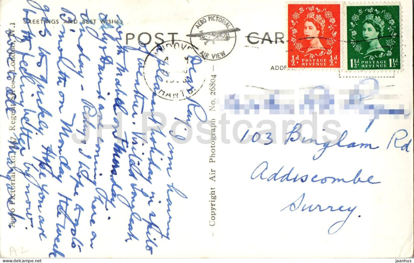 Longleat House Wiltshire – Herrschaftlicher Landsitz – Luftbild – Gärten – alte Postkarte – 26804 – England – Vereinigtes Königreich – gebraucht