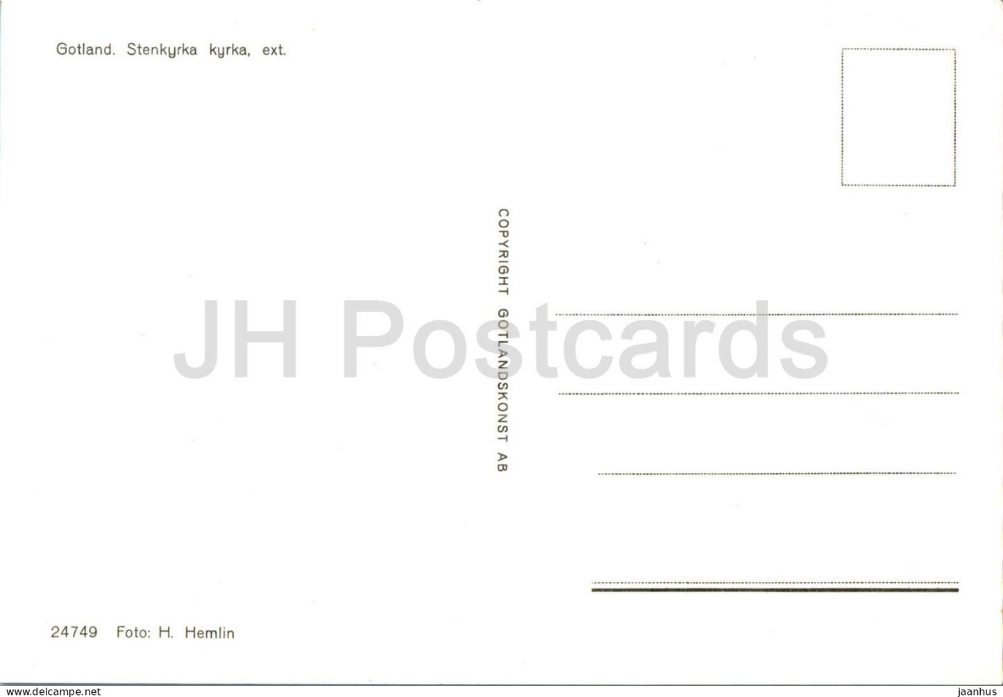 Stenkyrka kyrka - église - Gotland - 24749 - Suède - inutilisé