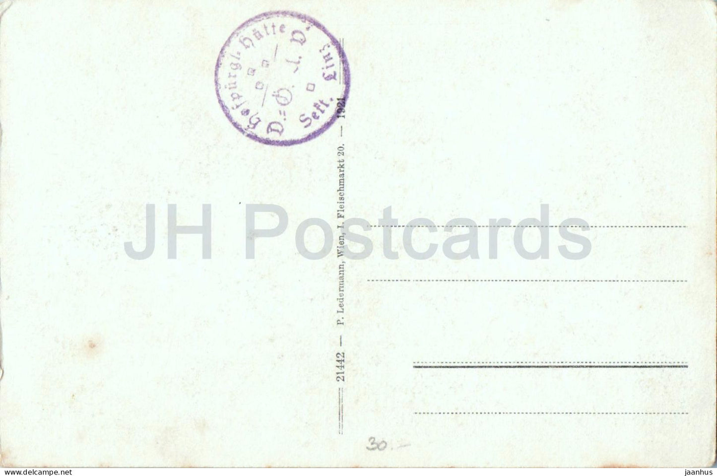 Dachstein 2996 m - Thorstein mit Gosau Gletscher - No. 21442 - old postcard - 1921 - Austria - unused