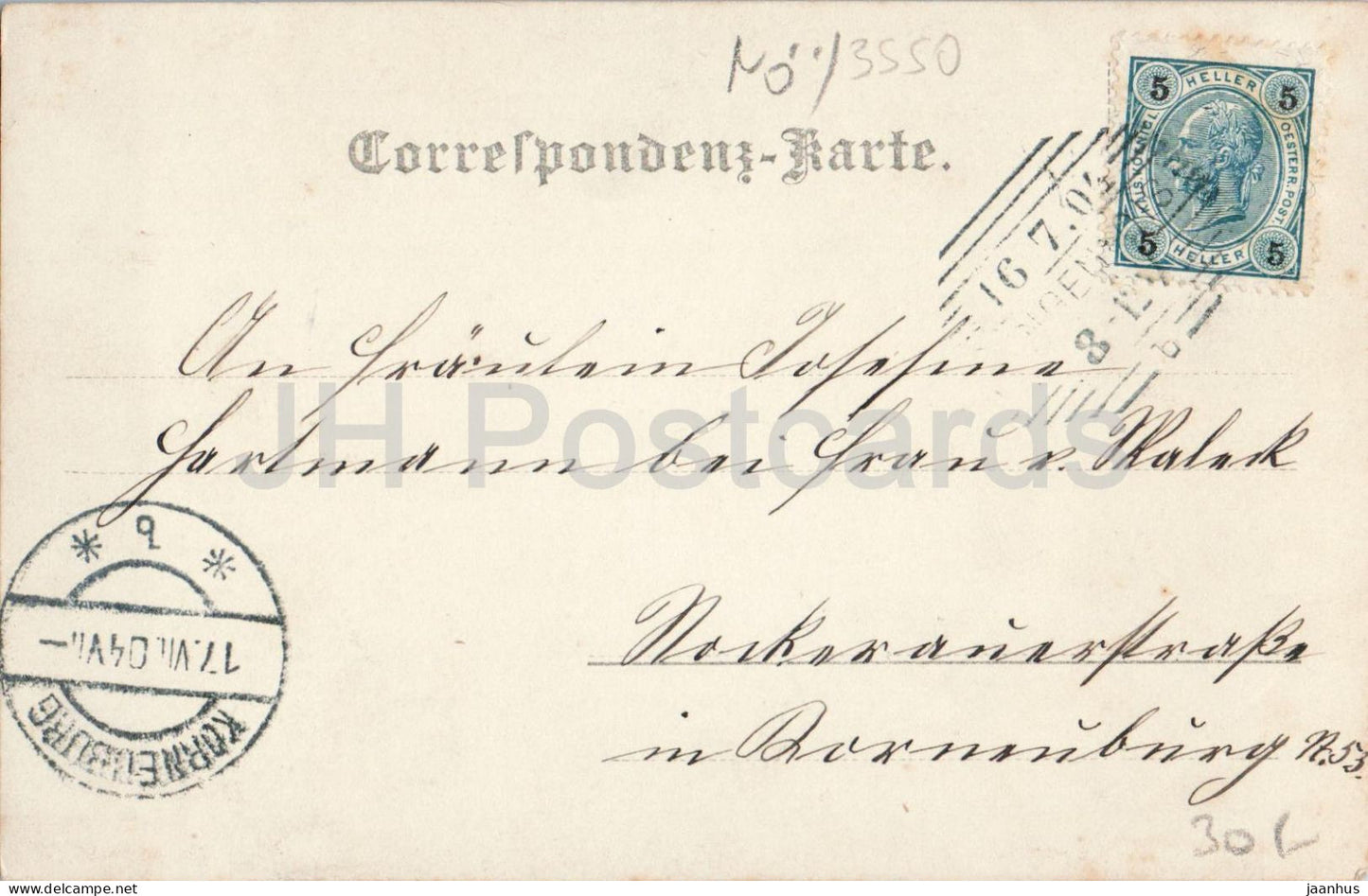 Langenlois - Madchenpensionat - Finishing school - girls boarding school - old postcard - 1904 - Austria - used