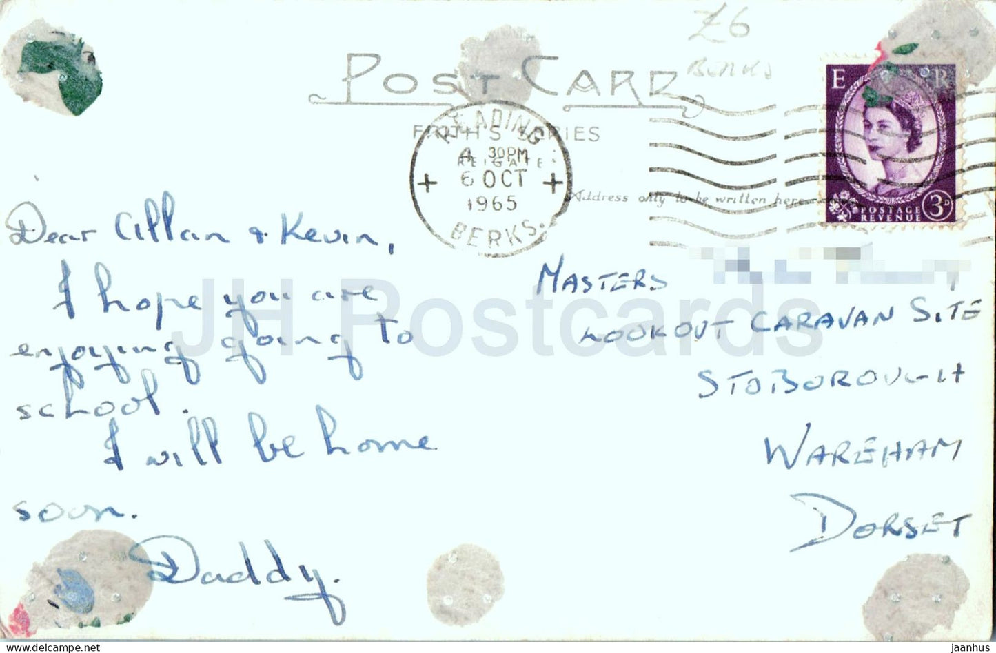 Robinhood Lane Winnersh Berkshire - Dorfstraße - alte Postkarte - 1965 - England - Vereinigtes Königreich - gebraucht