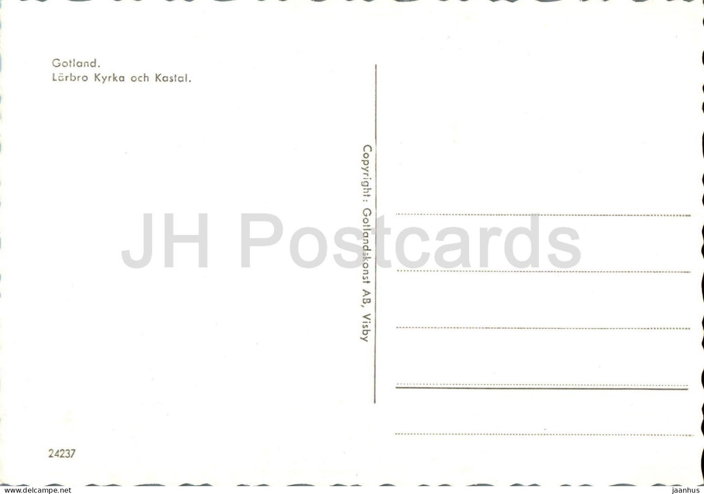 Larbro Kyrka och Kastal - église - Gotland - 24237 - Suède - inutilisé