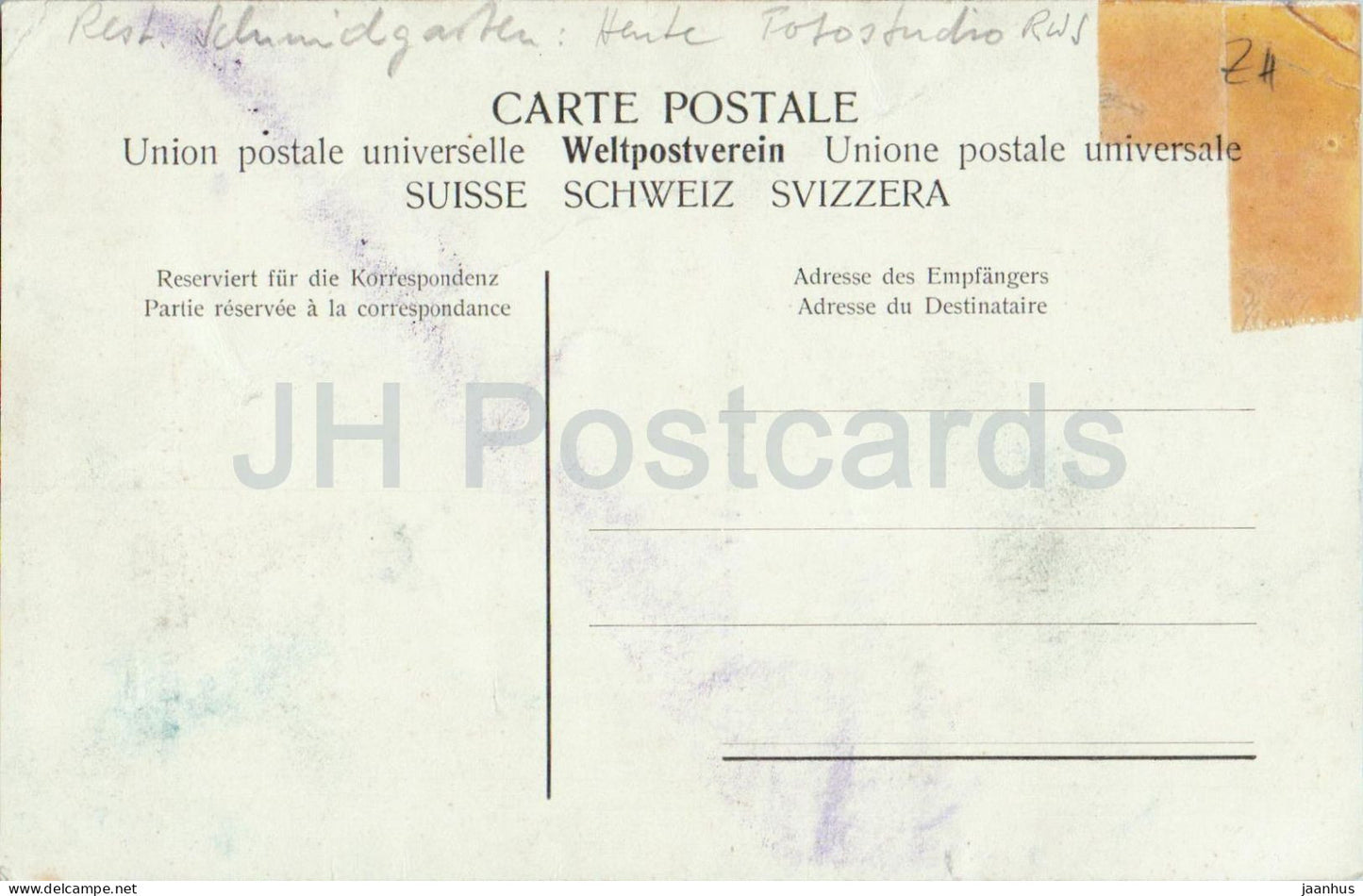 Gruss aus Dallikon - Post Ablage und Consum Depot - Wirtschaft z. Schmidgarten - Wuhrmann - old postcard - used