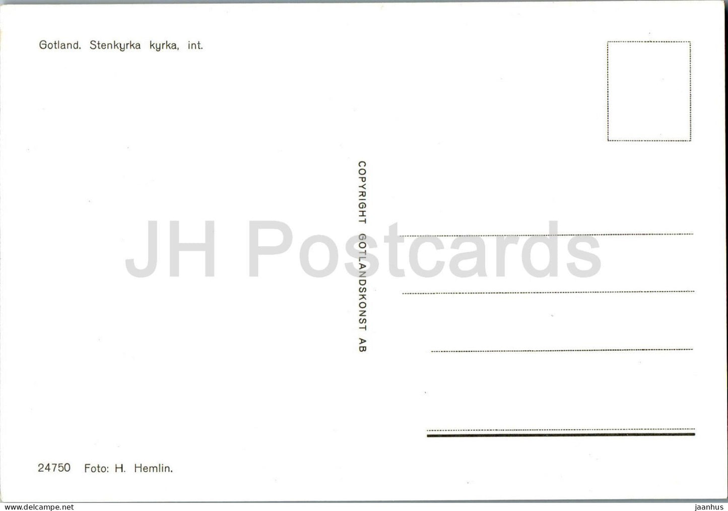 Stenkyrka kyrka - intérieur - église - Gotland - 24750 - Suède - inutilisé