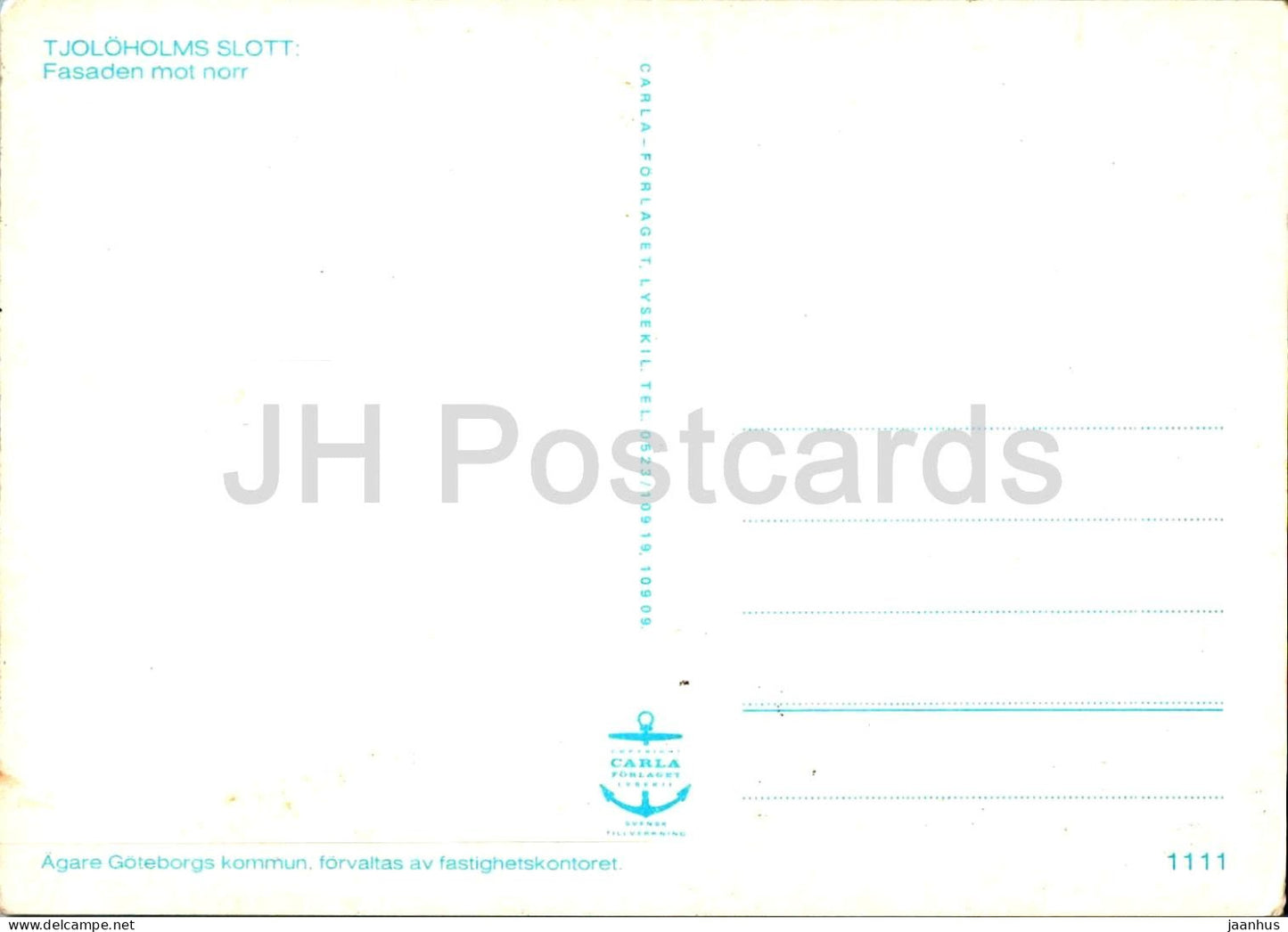Tjoloholms Slott - Fasaden mot norr - La façade vers le nord - château - 1111 - Suède - inutilisé