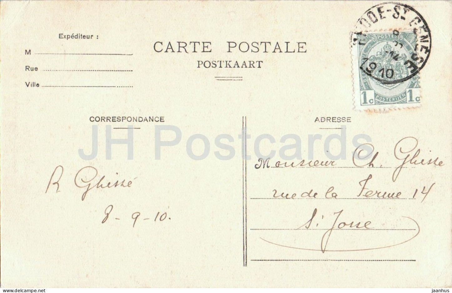 Église d'Alsemberg - Le Maître-Autel - église - Le Maître-Autel - carte postale ancienne - 1910 - Belgique - utilisée