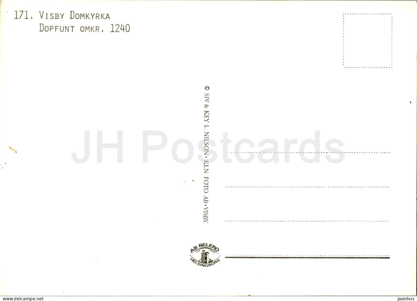 Visby Domkyrka - Dopfunt omkr - Baptismal font - cathedral - Gotland - 171 - Sweden - unused