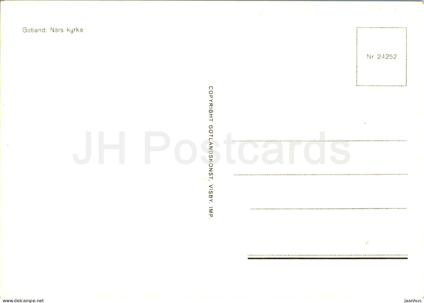 Gotland - Nars kyrka - church - 24252 - Sweden - unused