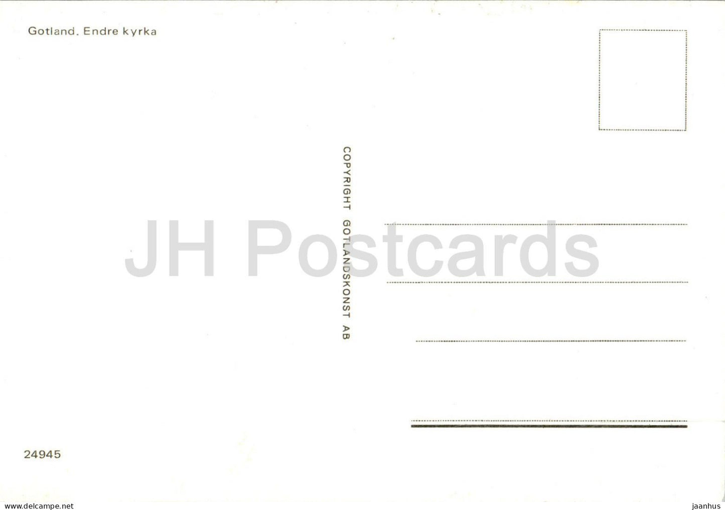 Gotland - Endre kyrka - church - 24945 - Sweden - unused