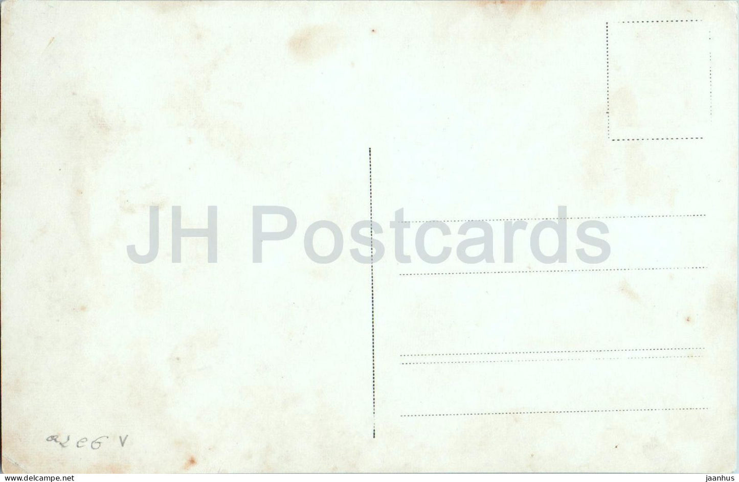 Gasthaus mit Familie Hund und Gebirge - Maison d'hôtes ? - Maison rurale avec photo du résident - carte postale ancienne - Autriche - inutilisée