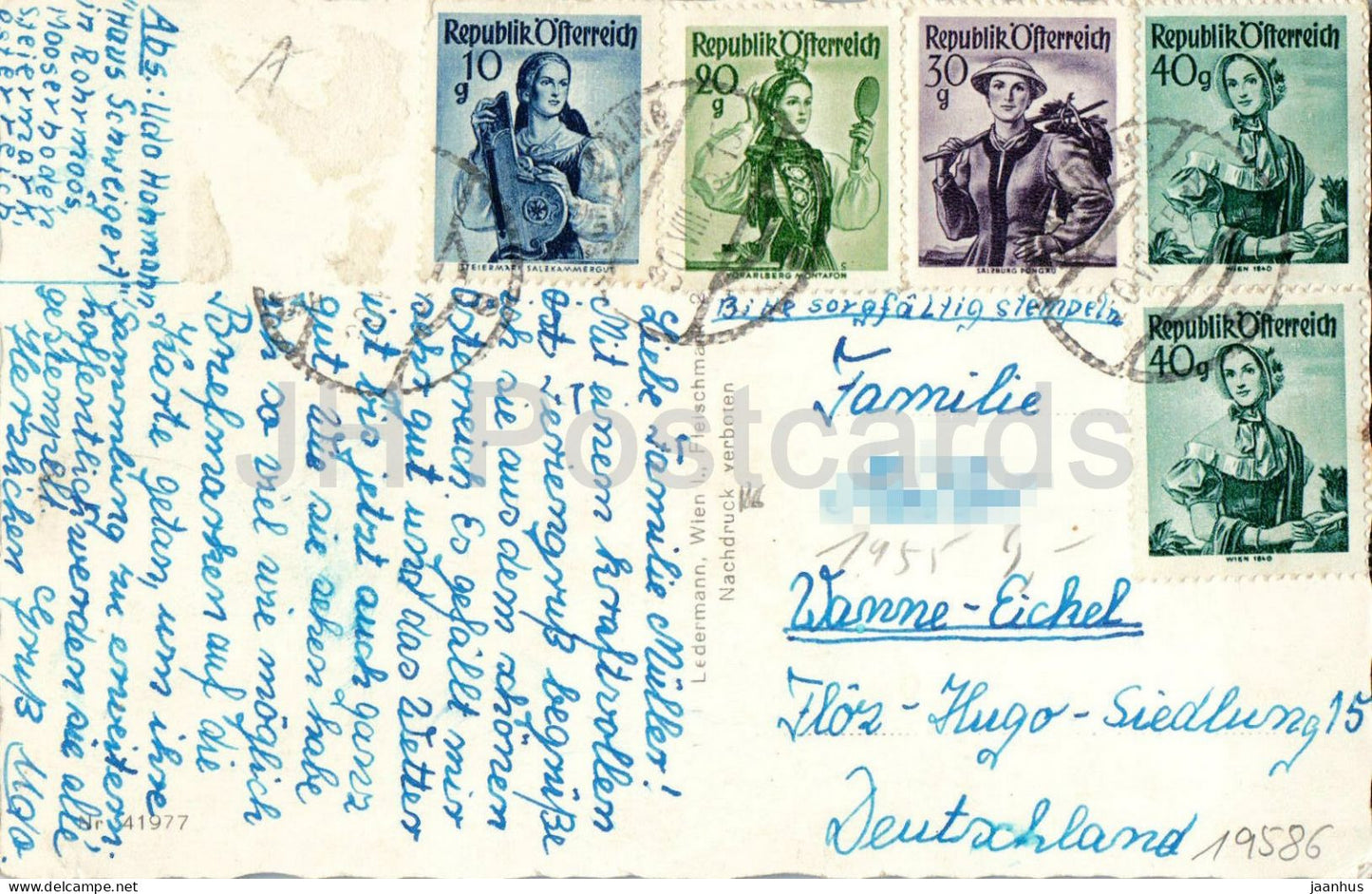 Schladming - Das Tor zum Tauerngebiet - Mattishutte - Gollinghutte - Alps - 41977 - old postcard - 1955 - Austria - used