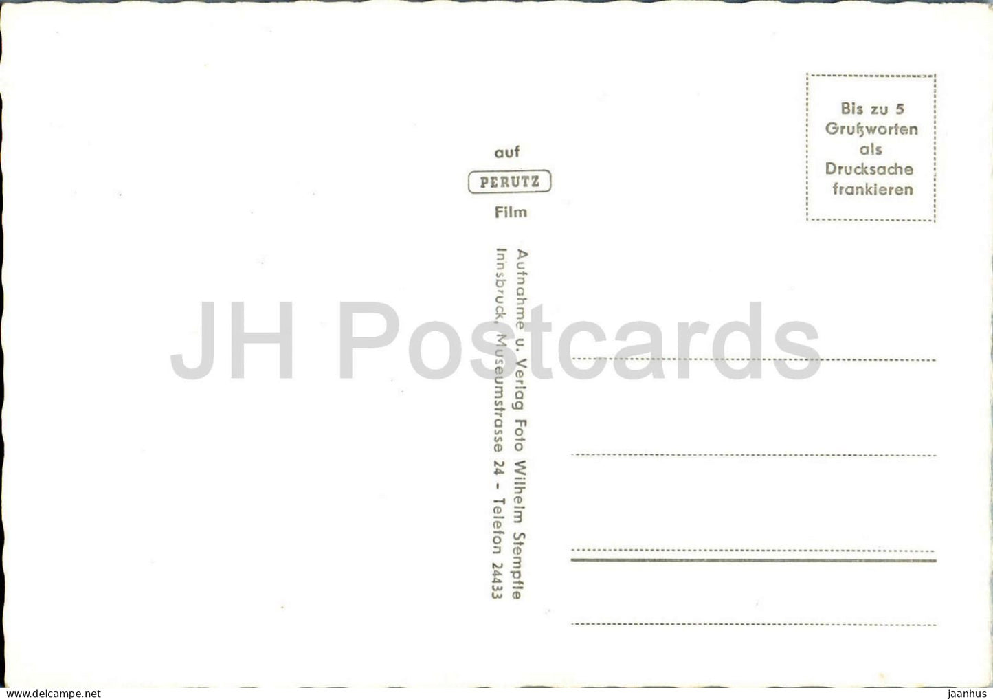 Blick v Habicht g Zuckerhütl u Otztaler Wildspitze - Berge - Kreuz - 2822 - alte Postkarte - Österreich - unbenutzt