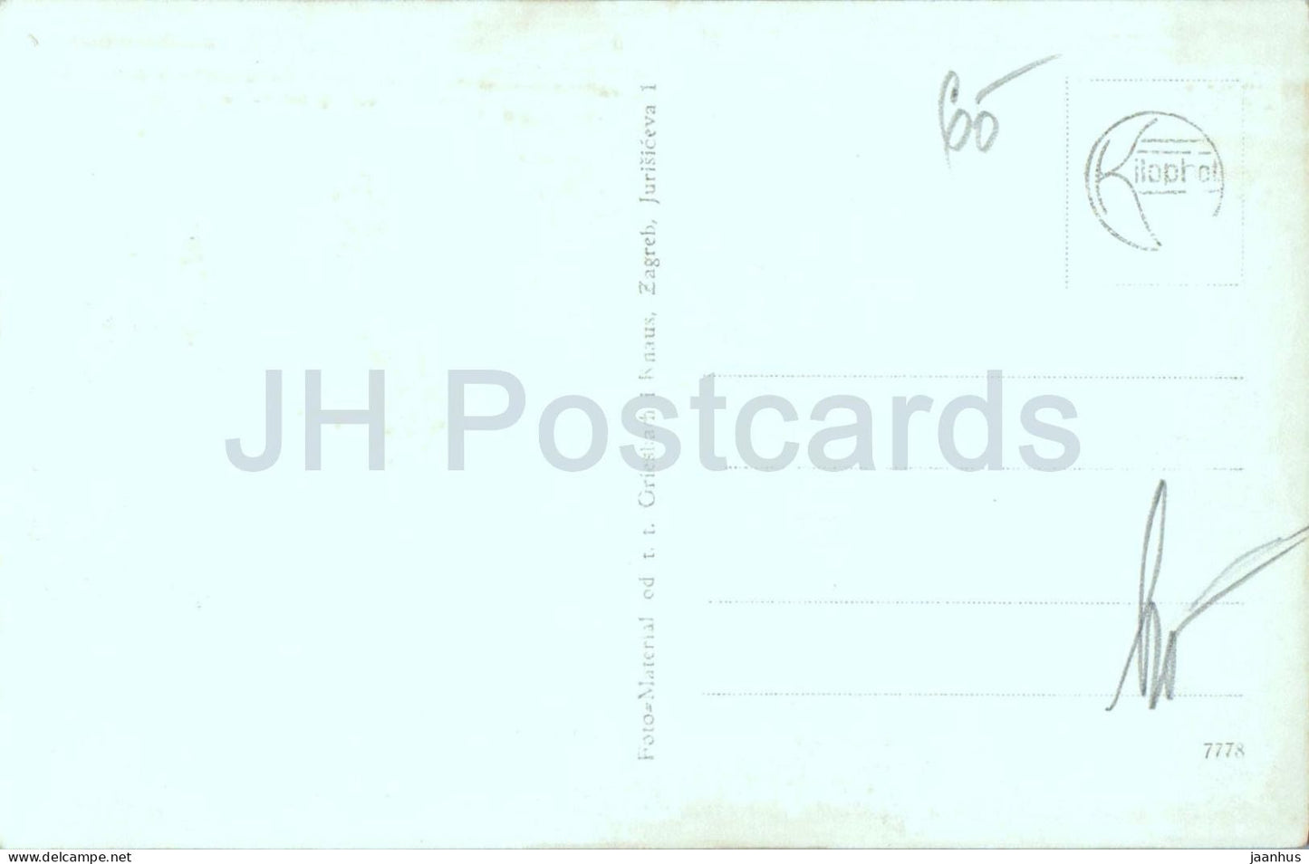 Rab – Stadtansicht – Hafen – Türme – 9/11 – alte Postkarte – Kroatien – unbenutzt