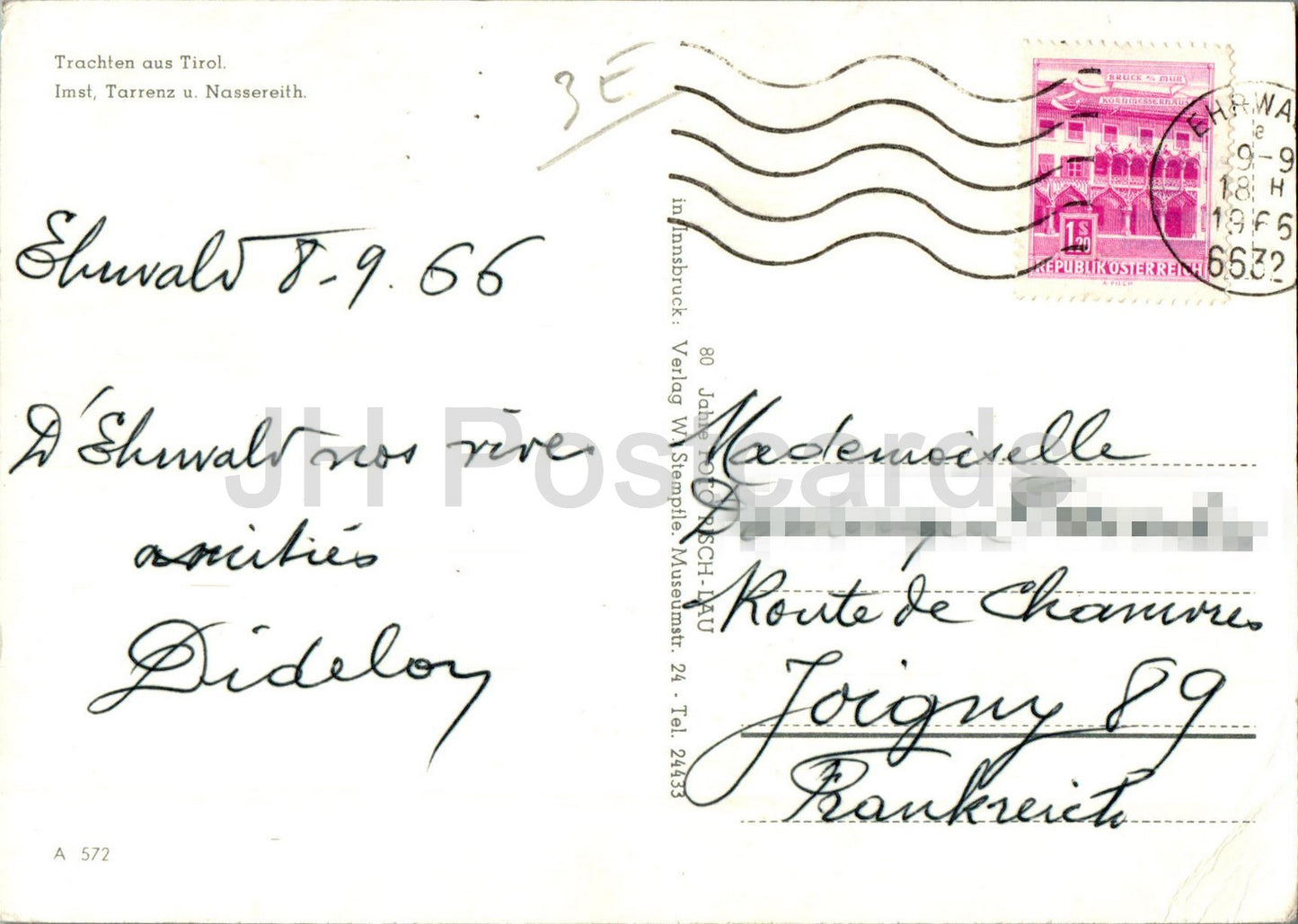 Trachten aus Tirol - Imst - Tarrenz - Nassereith - Volkstrachten - 572 - 1966 - Österreich - gebraucht