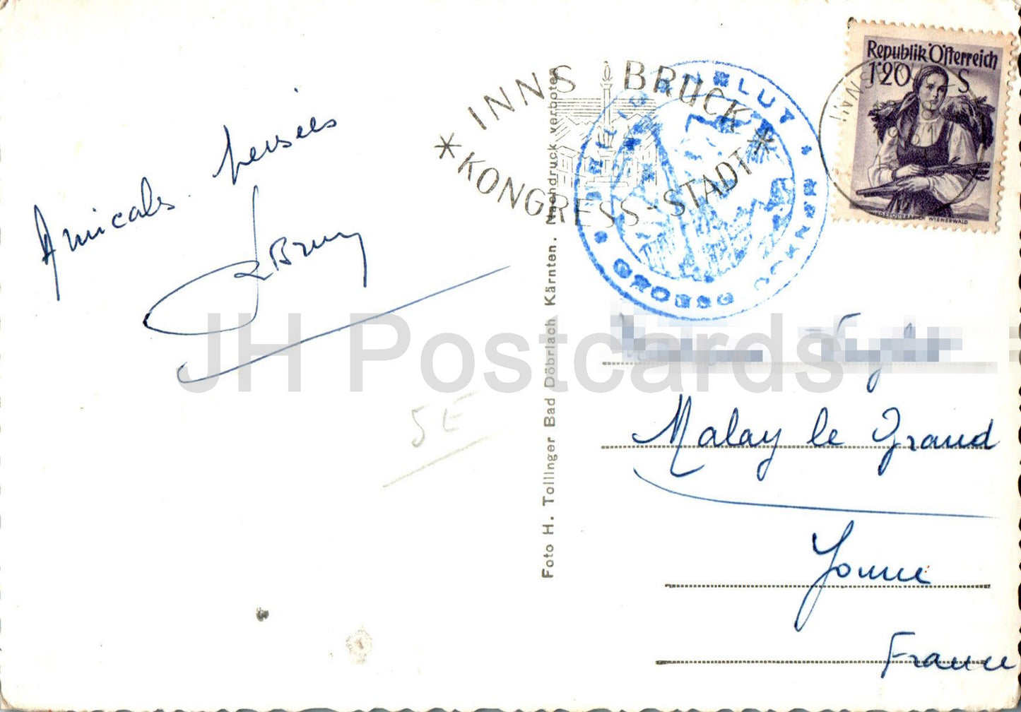 Heiligenblut 1301 m - Grossglockner - Hochalpenstrasse - 169 - 1961 - Austria - used