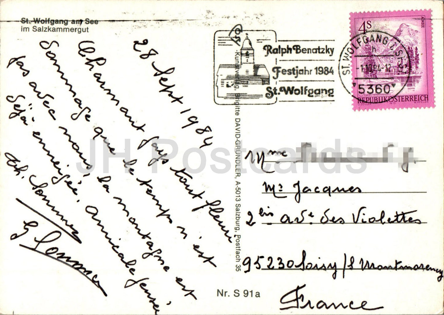 St Wolfgang am See im Salzkammergut - 1984 - Autriche - d'occasion