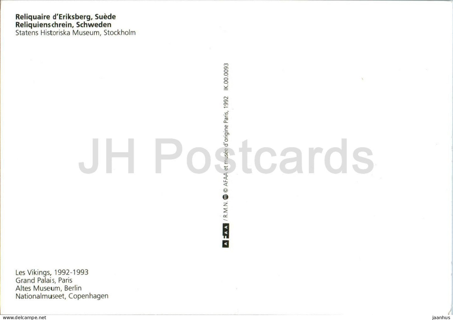 Stockholm - Reliquaire d'Eriksberg - reliquary - vikings - Statens Historiska Museum - Sweden - unused