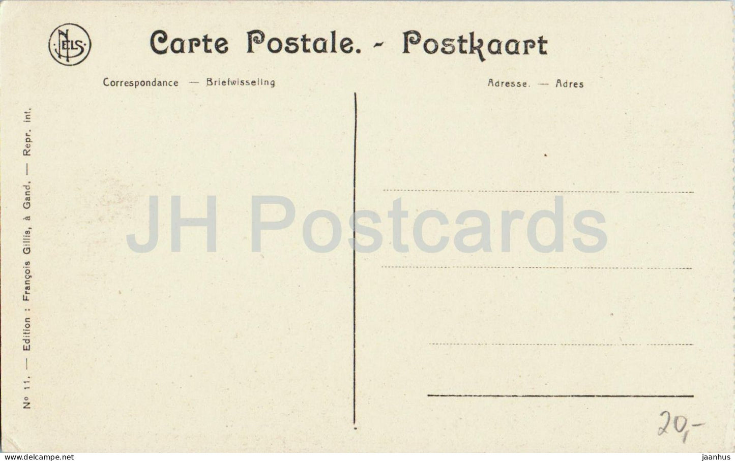 Gand - Gent - Chateau des Comtes de Flandre - castle - 11 - old postcard - Belgium - unused