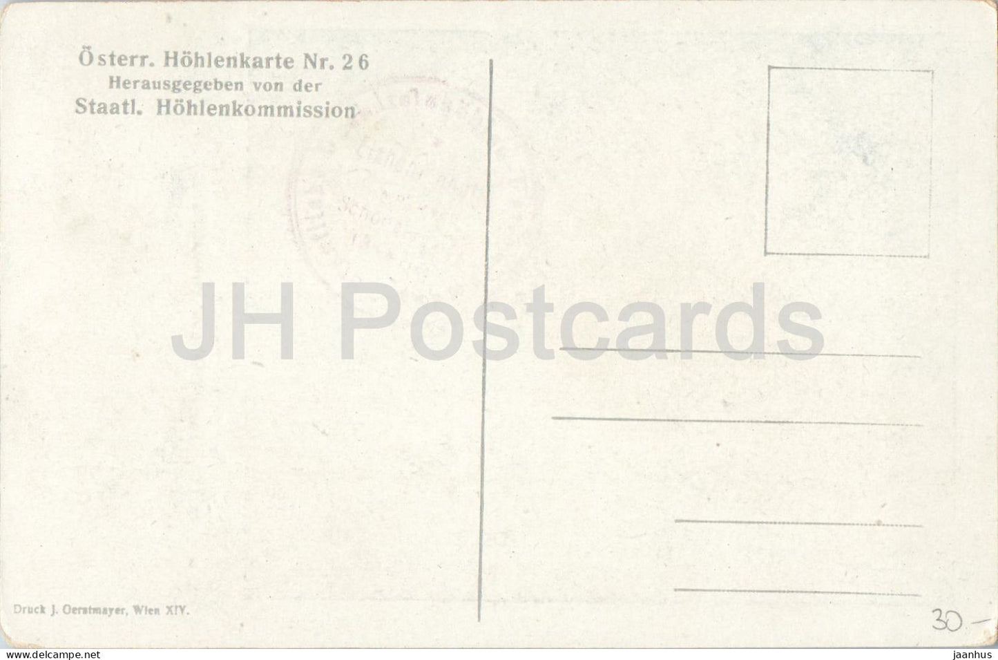 Dachstein Mammuthohle Neuer Teil - Die Palaotraun stromabwarts - 26 - carte postale ancienne - Autriche - inutilisée