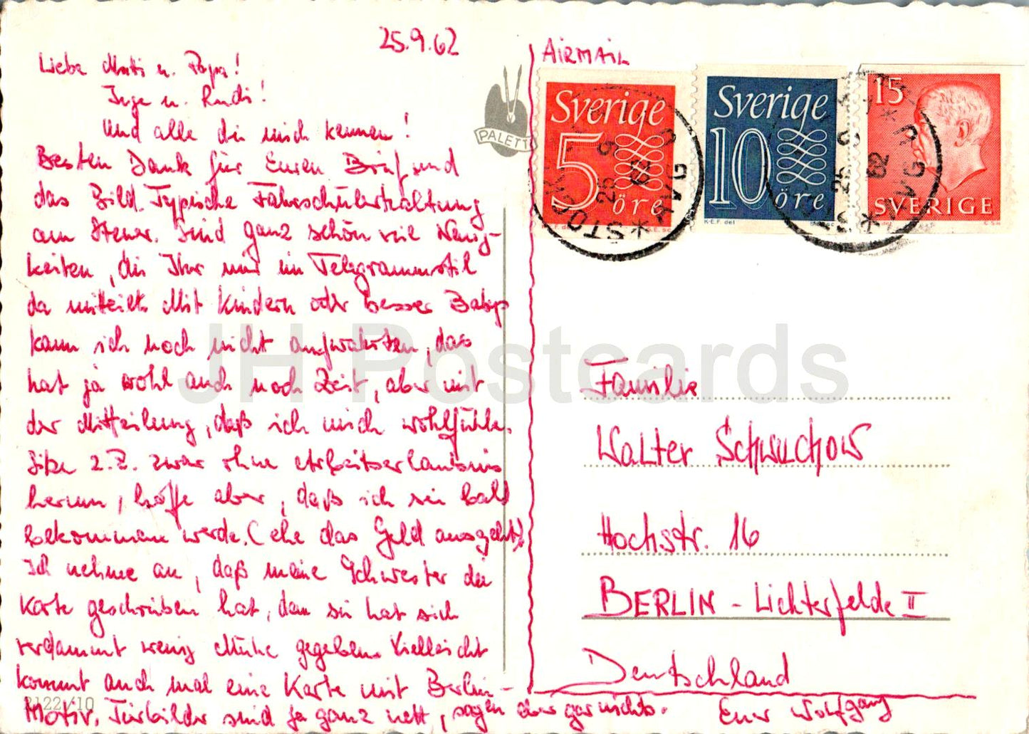 Paysage suédois - 2122/10 - 1962 - Suède - utilisé