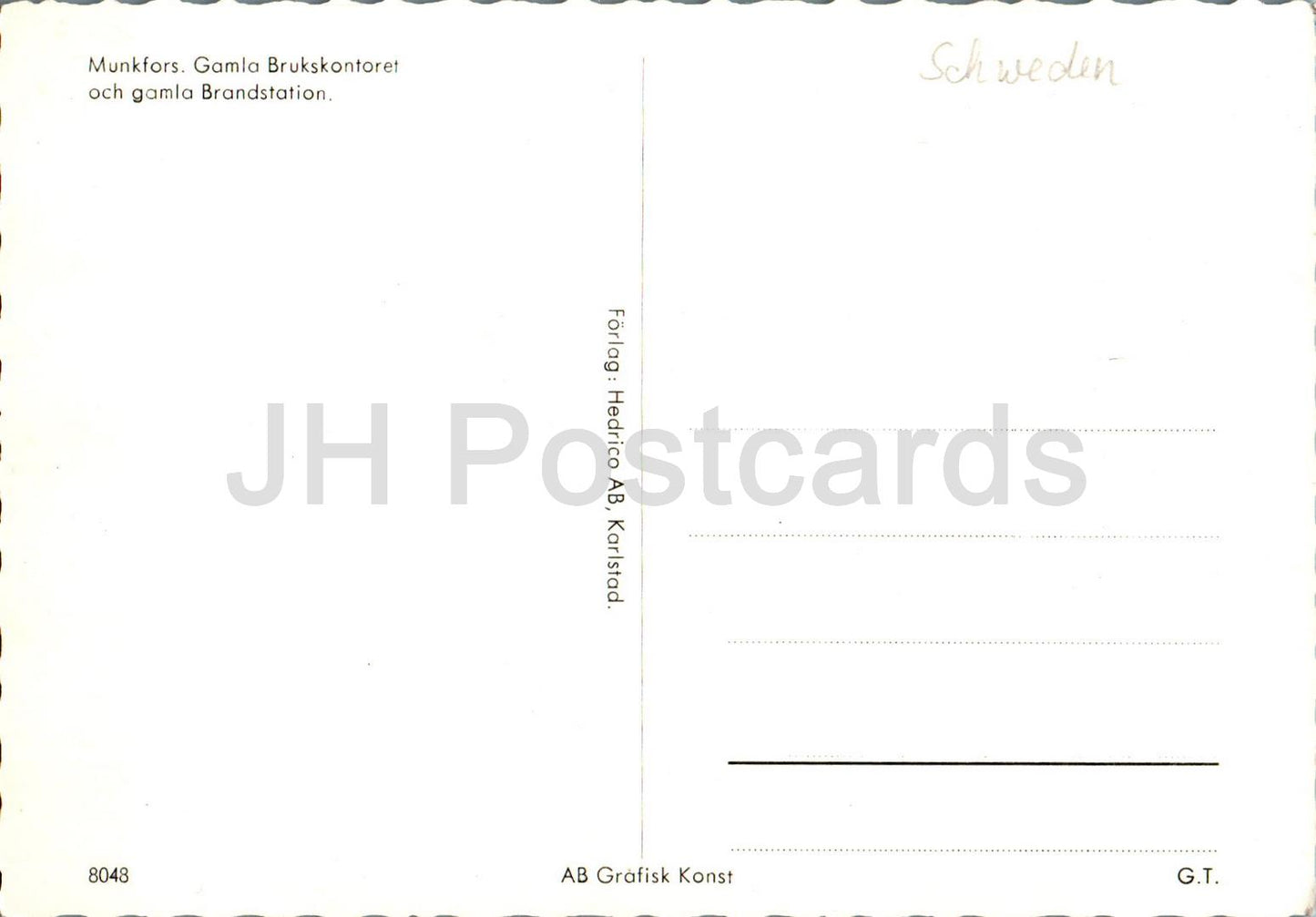Munkfors - Gamla Brukskontoret och gamla Brandstation - Old Mill Office et ancienne caserne de pompiers - 8048 - Suède - utilisé