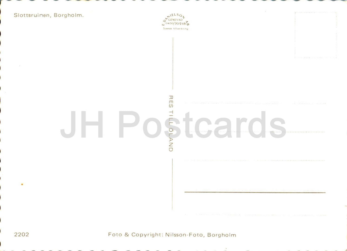 Borgholm - Slottsruinen - ruines du château - 2202 - Suède - inutilisé