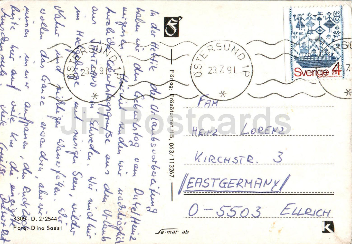 Duved – Kirche – Stadtansichten – Multiview – Multiview – 4349 – 1991 – Schweden – gebraucht