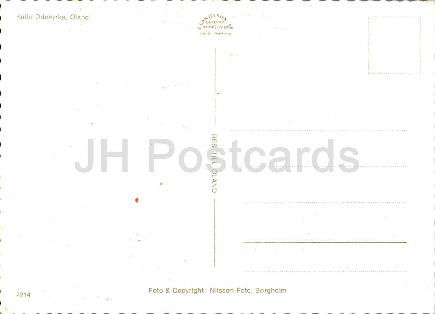 Kalla Odekyrka - Oland - church - 2214 - Sweden - unused