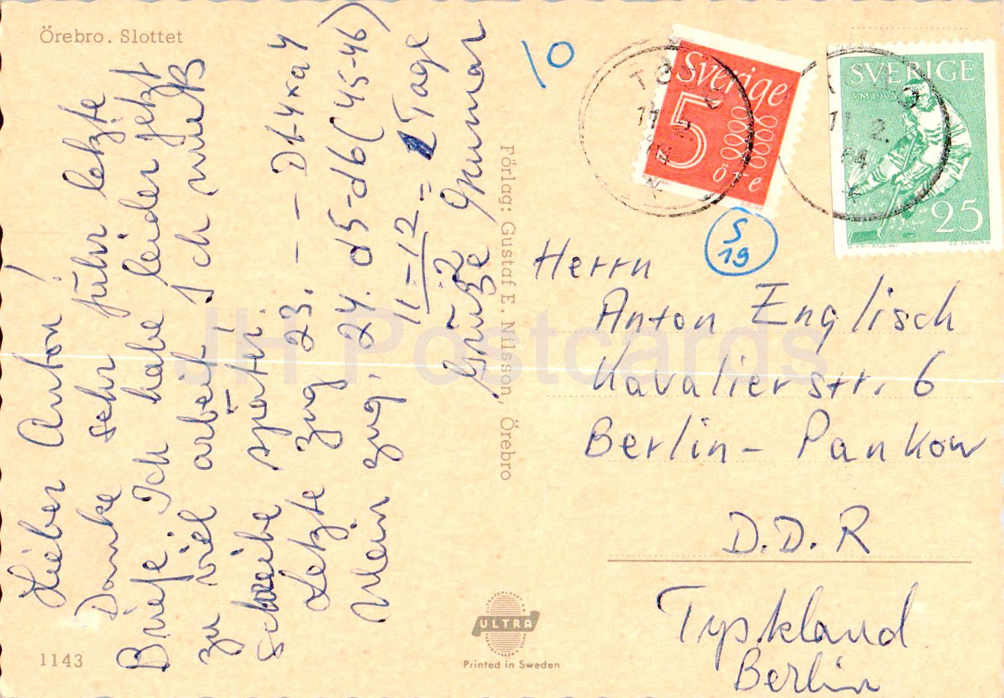 Orebro Slottet - castle - 1143 - 1964 - Sweden - used