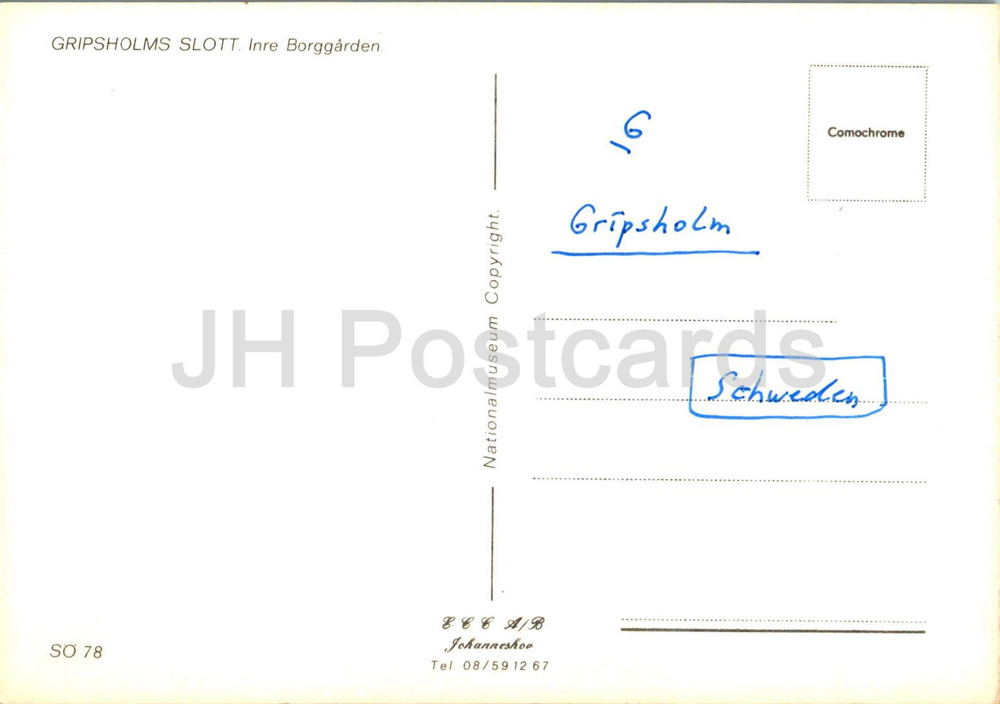 Gripsholms Slott inre Borggarden - Gripsholm - Schloss - SO 78 - Schweden - gebraucht