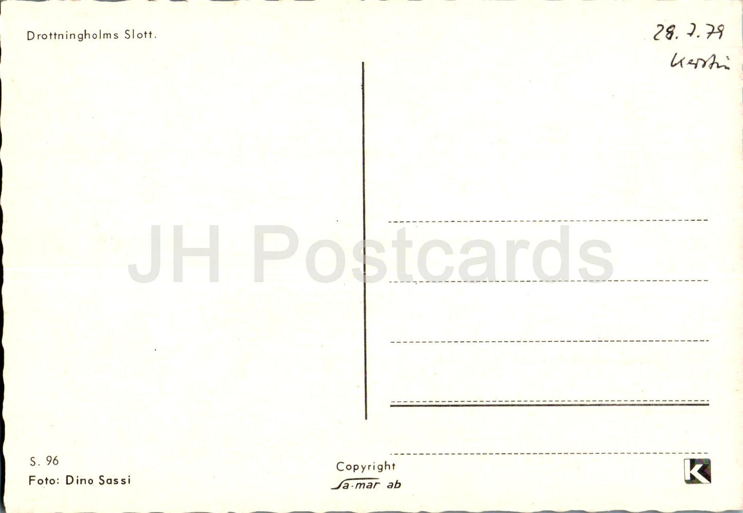 Drottningholms Slott - Drottningholm - castle - 96 - 1979 - Sweden - used