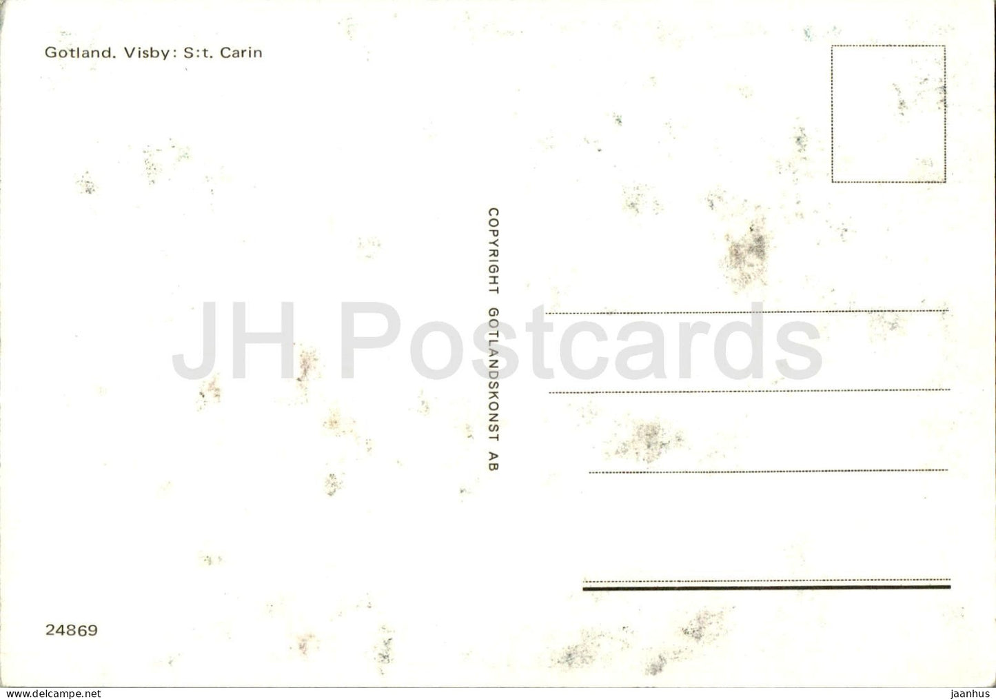 Visby - St. Carin Ruine - Gotland - Auto - 24869 - Schweden - unbenutzt
