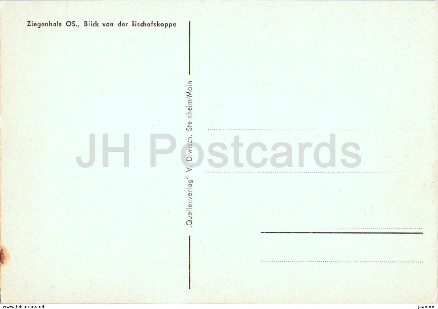 Ziegenhals OS. - Glucholazy - Blick von der Bischofskoppe - Schlesien - Silesia - old postcard - Poland - unused