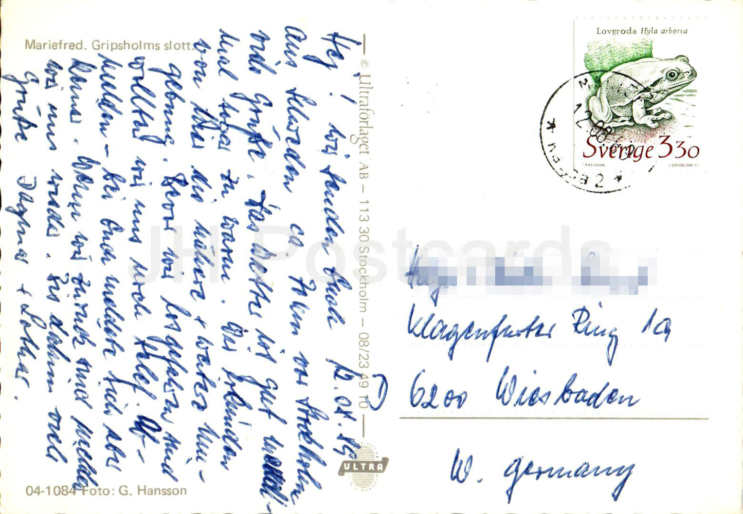 Mariefred - Gripsholms Slott - Gripsholm - Schloss - 1989 - Schweden - gebraucht