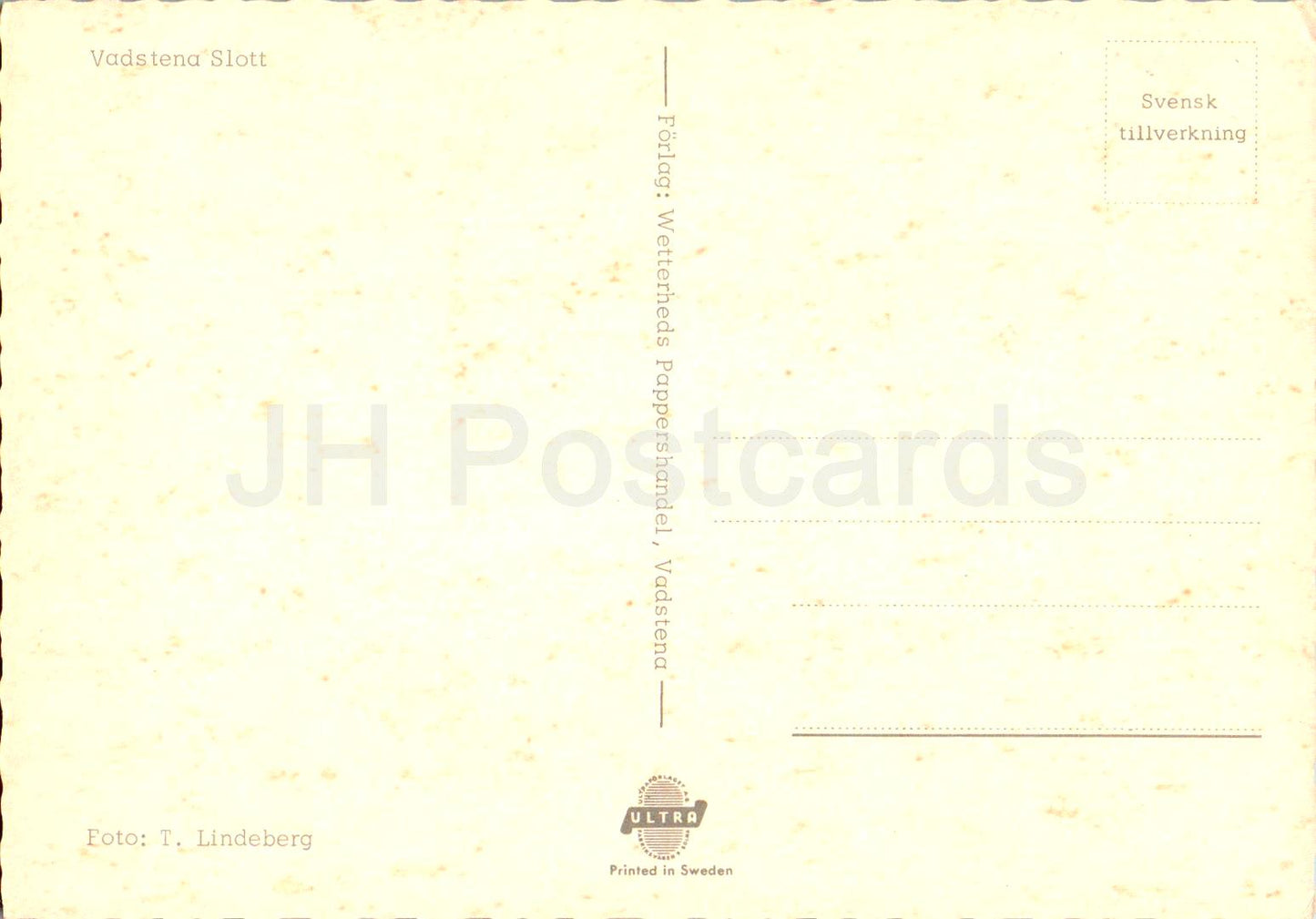 Vadstena Slott - castle - ship Juno - Sweden - unused